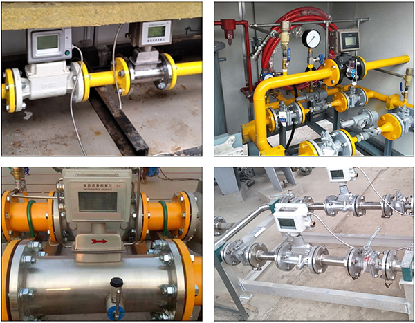 電池供電氣體渦輪流量計現(xiàn)場安裝使用圖